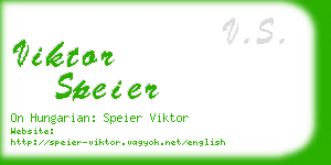 viktor speier business card